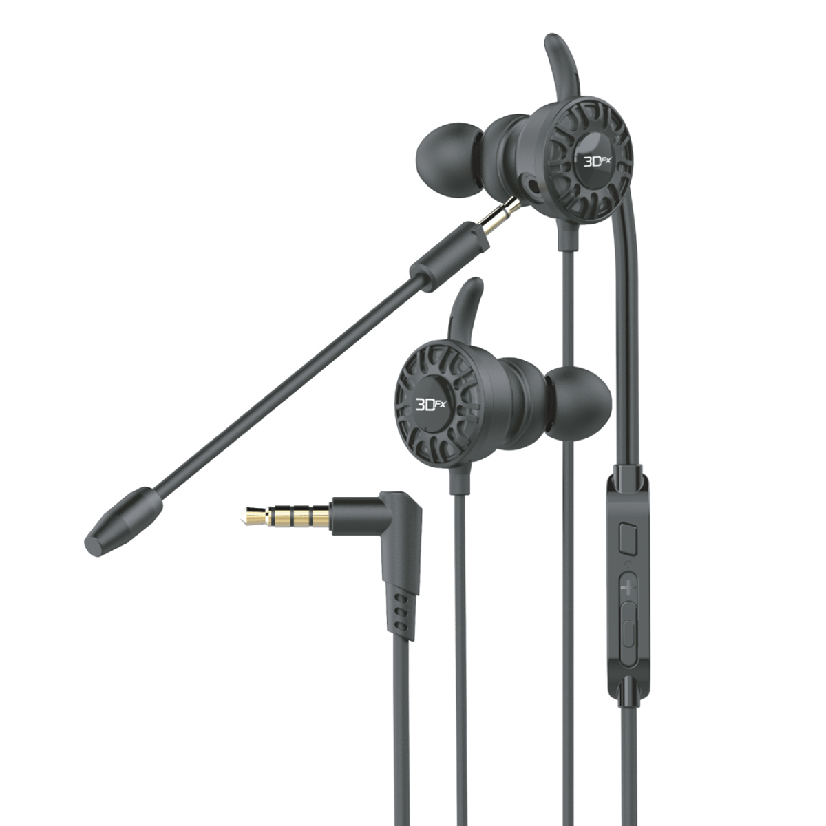 Audifono Gamer In ear 3dfx Force Pc Ps4 Xbox Ps5 Negro