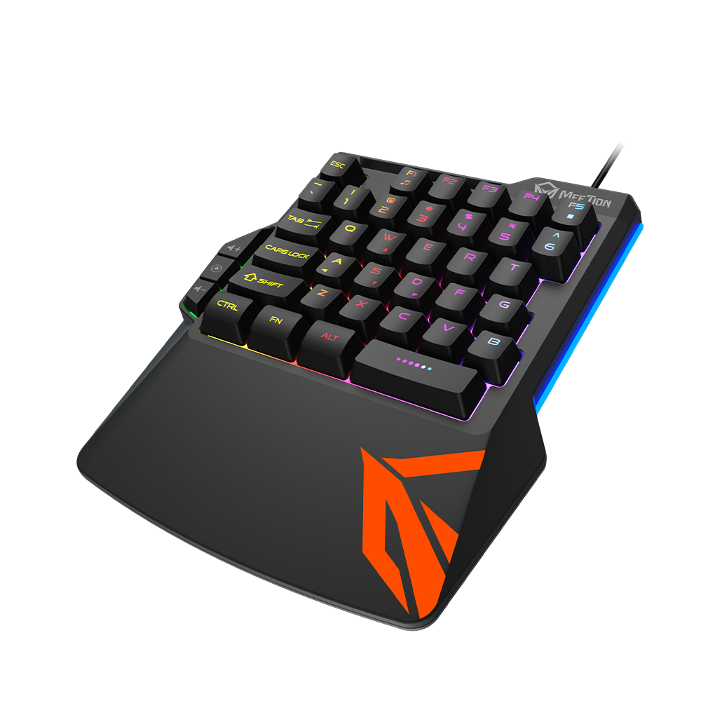 Teclado Gamer Meetion Una Mano KB015 Negro – imagen 5