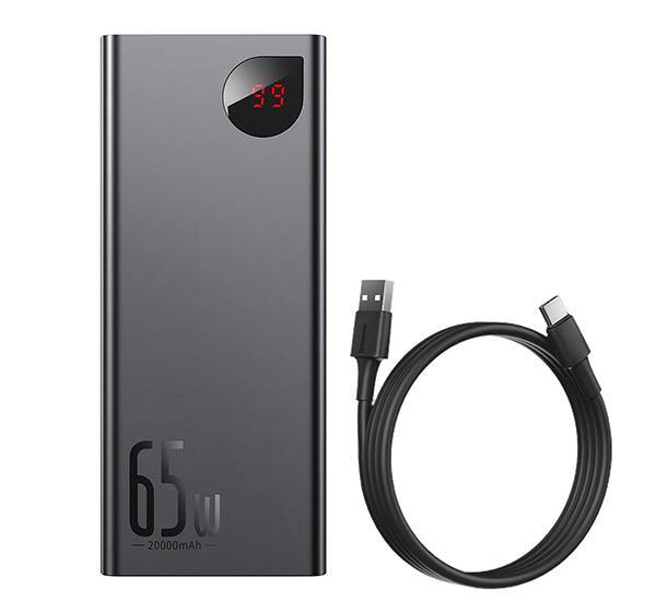 Powerbank Bateria Portatil 20000 Metal Digital Adaman 65 Watts Baseus – imagen 5