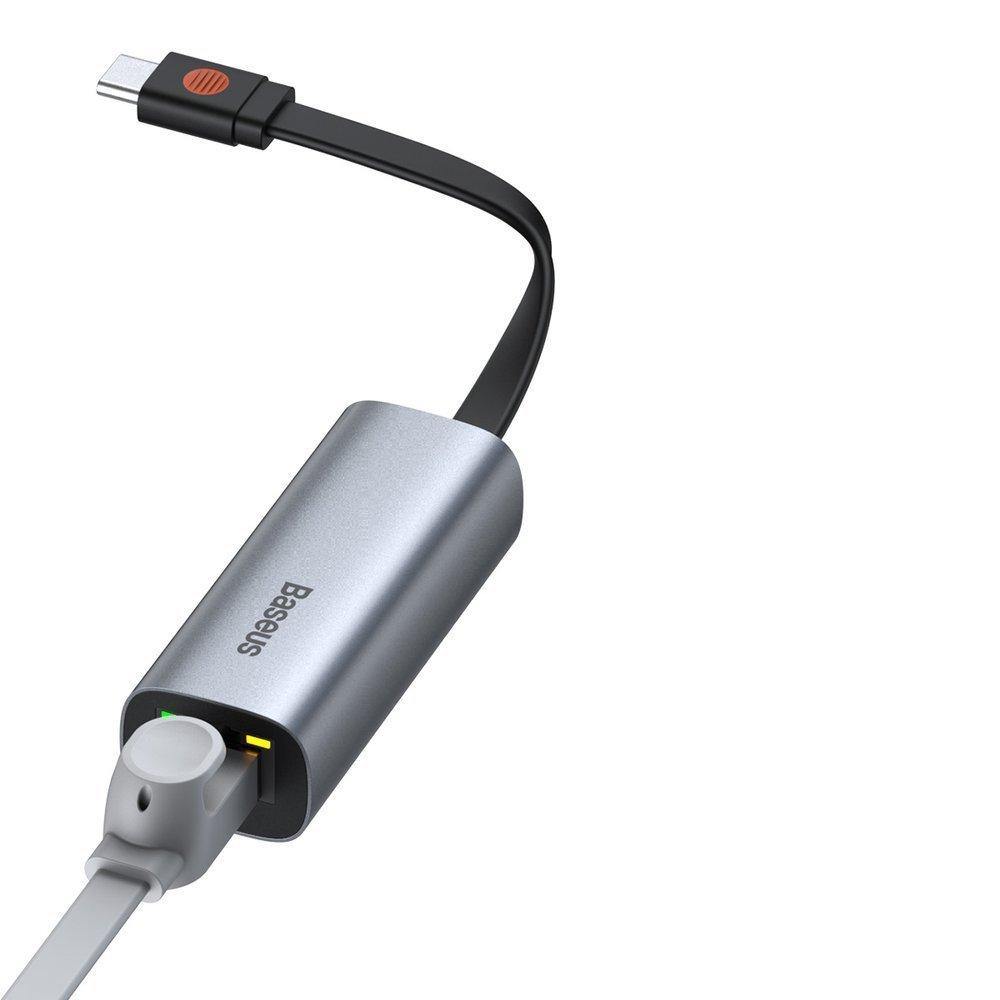 Adaptador USB A y USB C Gigabit RJ45 Steel Cannon Baseus Gris – imagen 8
