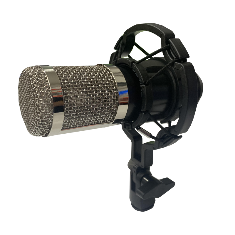 Micrófono Studio Streaming Con Soporte Philco Negro
