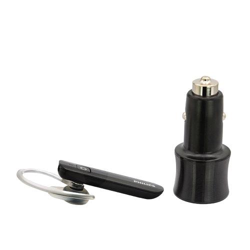 Audífono Manos Libres Bluetooth Philips Shb1613 + Cargador Auto – imagen 2