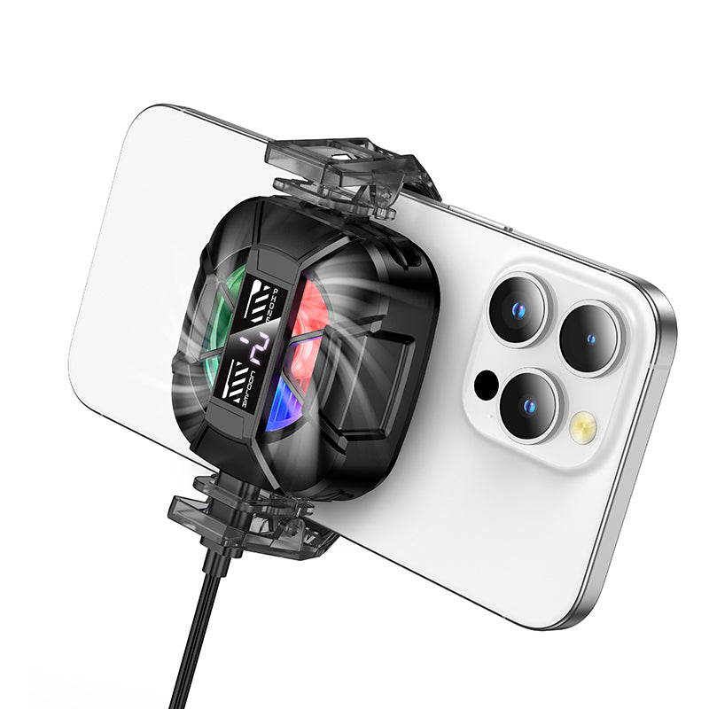 Soporte Enfriador Para Smartphone Rgb Hoco Ga5 Negro – imagen 4