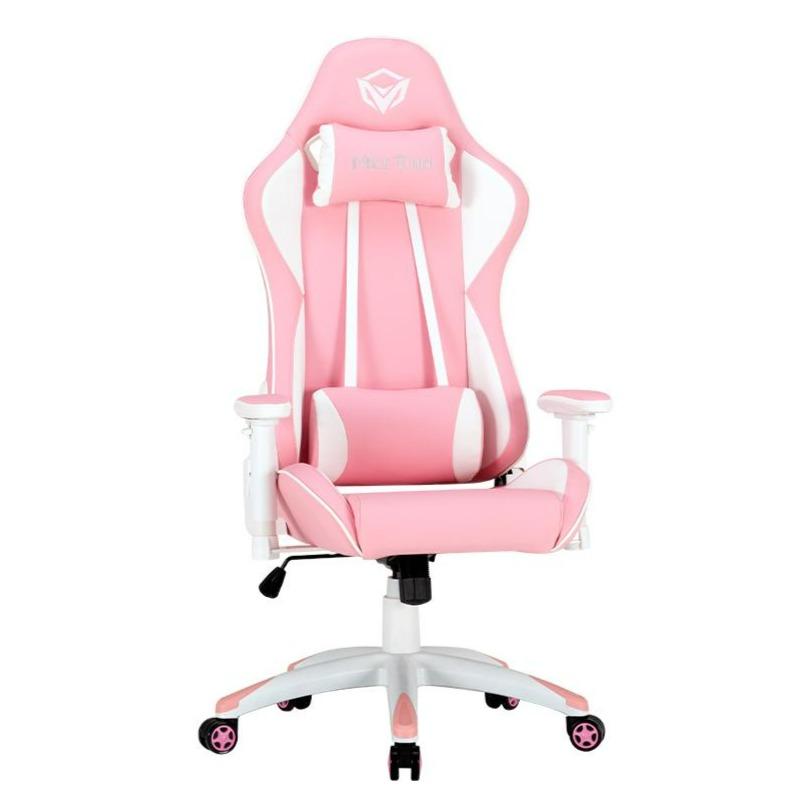 Silla Gamer Meetion CHR16 Rosado Blanco – imagen 5