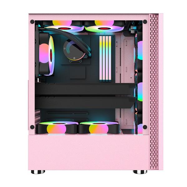 Gabinete Gamer Power Train Edicion Miku Hatsune Rosado – imagen 2