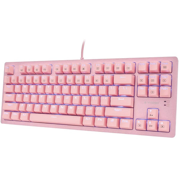 Teclado Gamer Mecanico E-yooso K620 Rgb Rosado – imagen 4