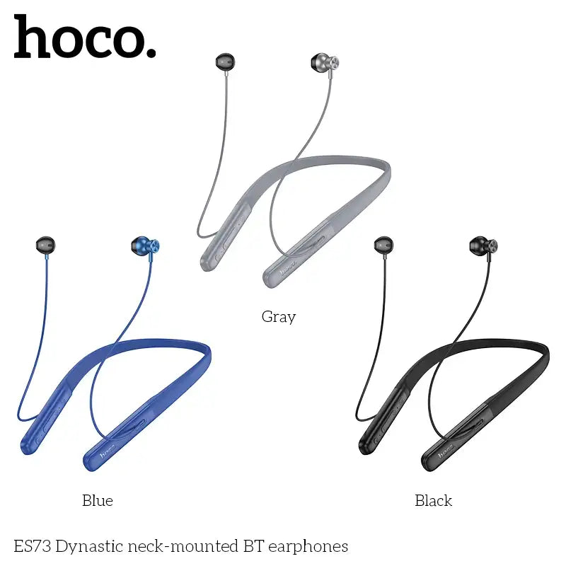Audífonos In Ear Bluetooth Deportivo Hoco Es73 60h Azul – imagen 4