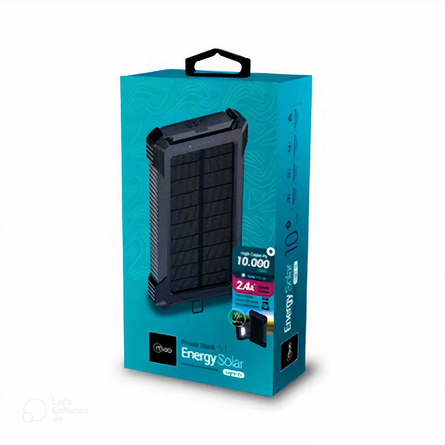 Bateria Externa Powerbank Solar Microlab 10000 Mah Negro – imagen 3