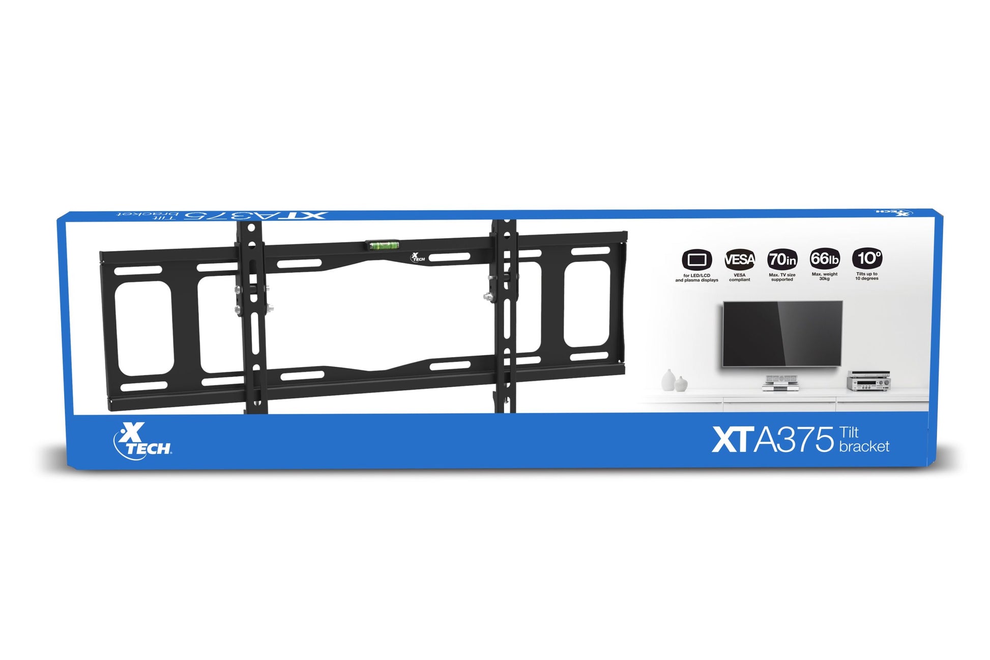 Soporte Led 32' A 70' Inclinable Hasta 29kg Xtech Xta-375 Negro – imagen 4