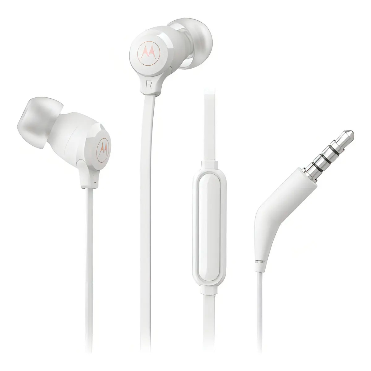 Audífonos In Ear Motorola Earbuds 3S Jack 3.5mm Blanco