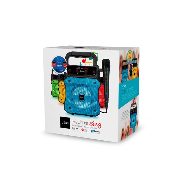 Parlante Bluetooth Microlab Karaoke Lil Tws Azul – imagen 5