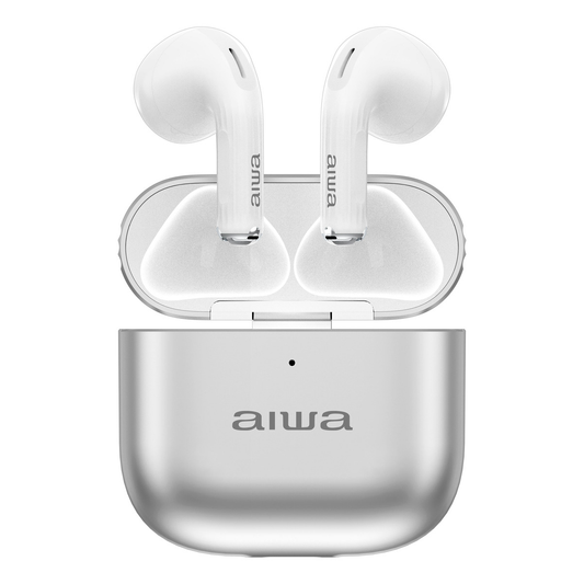 Audífonos Bluetooth Aiwa In Ear Tws Awtwsg6m 4 Horas Blanco