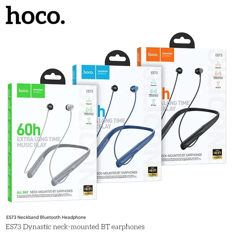 Audífonos In Ear Bluetooth Deportivo Hoco Es73 60h Azul – imagen 5