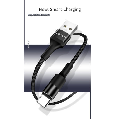 Cable Tipo C Usams Braided Negro – imagen 2
