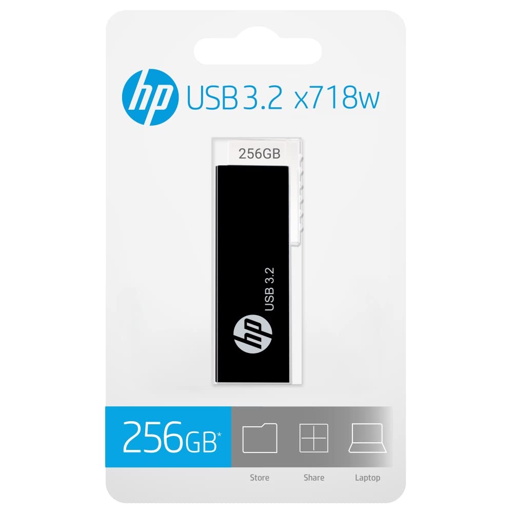 Pendrive Hp Usb 3.2 x718w 256 Gb Negro