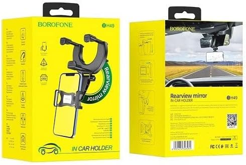 Soporte De Auto Espejo Retrovisor Borofone Bh49 Negro – imagen 2
