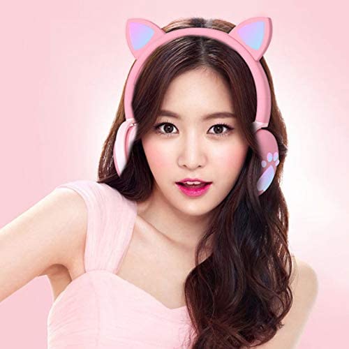 Audifonos Bluetooth Rosado con orejas BK1 – imagen 4
