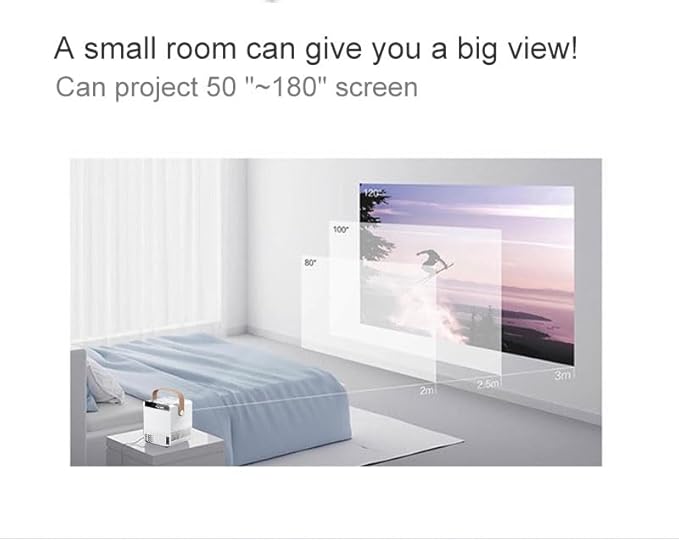 Proyector Cy300 4K Wifi Bluetooth Blanco – imagen 2