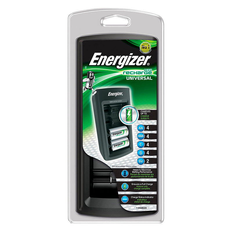 Cargador De Pilas Universal Energizer AA AAA C D 9V