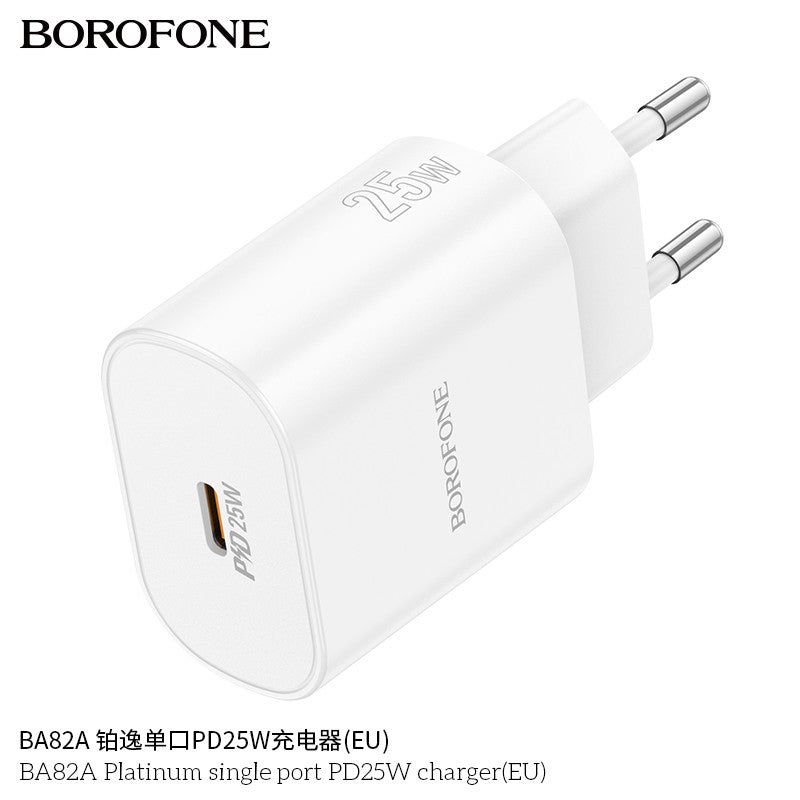 Cargador Borofone Ba82a 25w Tipo C Blanco – imagen 2