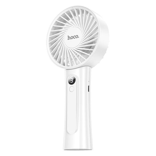 Ventilador Mini Silencioso De Mano Recargable Hoco Hx20 Blanco