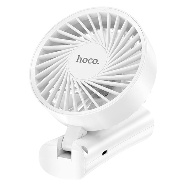 Ventilador Mini Silencioso De Mano Recargable Hoco Hx20 Blanco – imagen 3