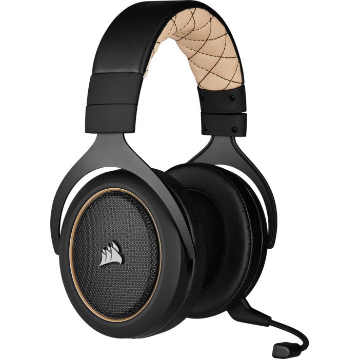 Audifonos Gamer Corsair Hs70 Pro Inalámbrico Pc Ps4 Ps5 Negro Crema – imagen 2