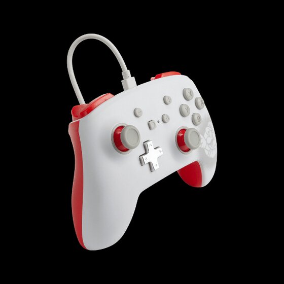 Control Alambrico Wired Powera Nintendo Switch Mario White – imagen 3