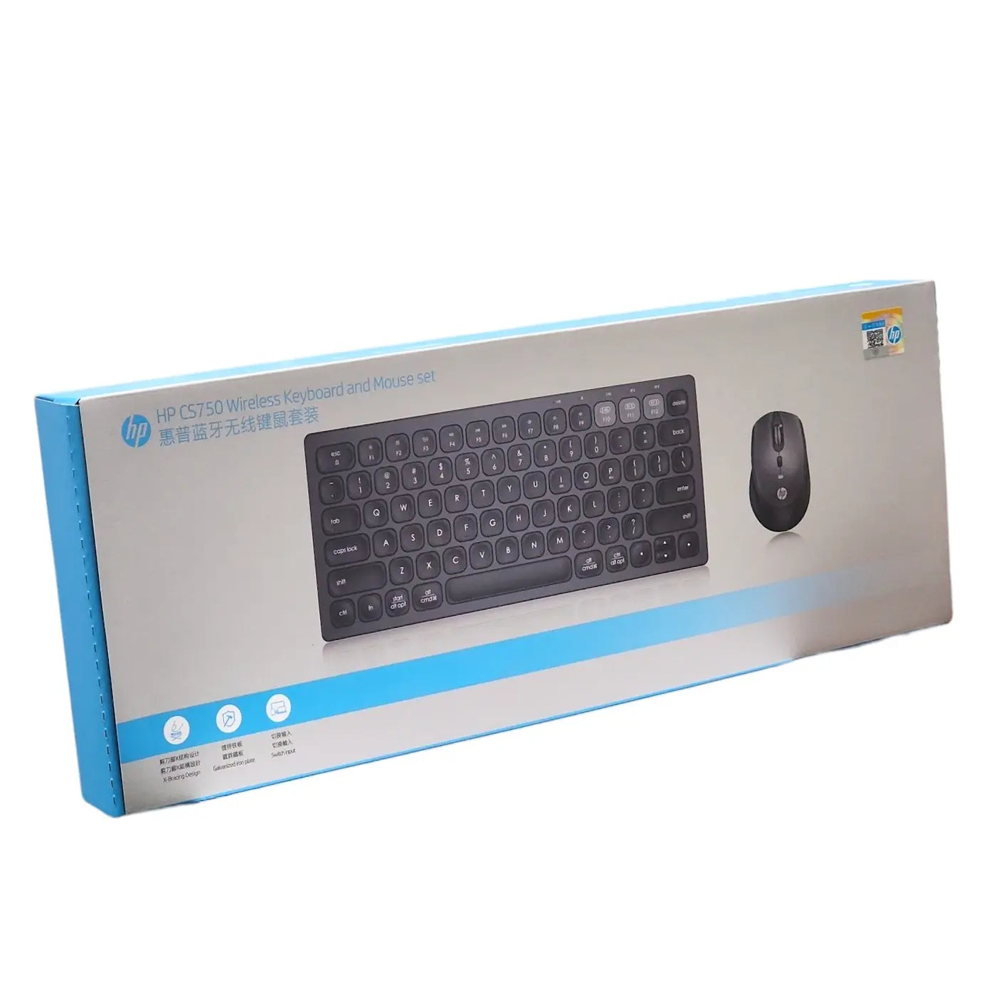 Kit Teclado y Mouse Inalambrico Hp CS750 Color Negro – imagen 2