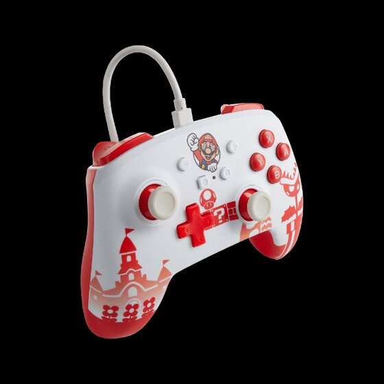 Control Alambrico Wired Powera Nintendo Switch Mario Red / White – imagen 3