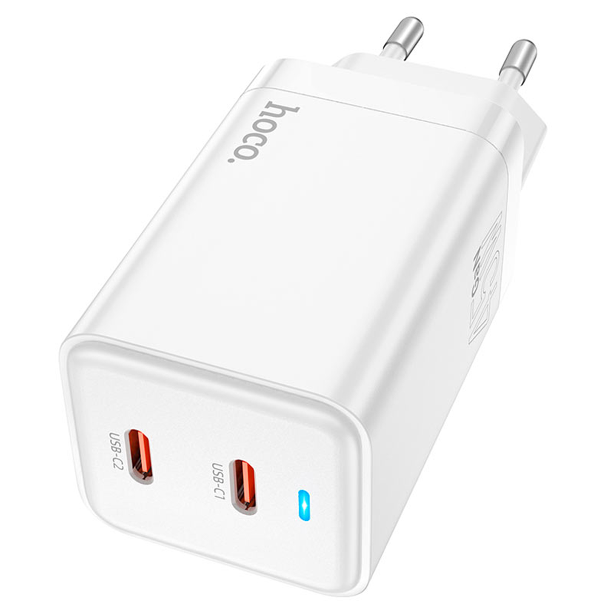 Cargador Hoco N23 45w Carga Rapida Dual Blanco