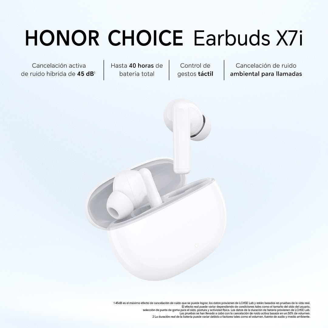Audífonos Bluetooth Honor Choice Earbuds X7i Blanco – imagen 2