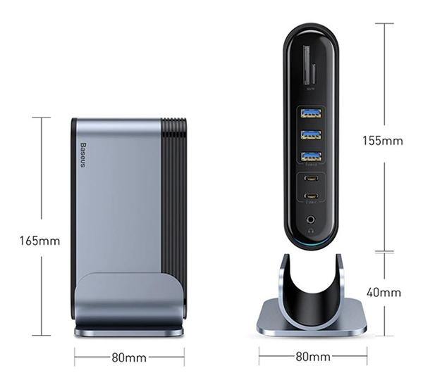 Hub Multipuertos 16 en 1 Working Station 100W Mac o Notebook Baseus – imagen 7