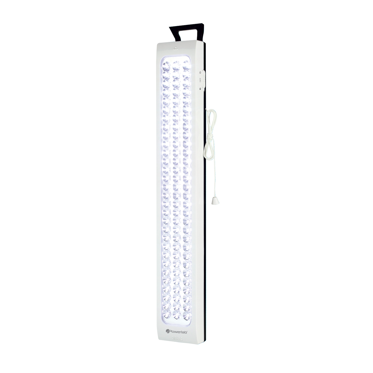 Lampara Emergencia Recargable 90 Led Powerlab Blanco