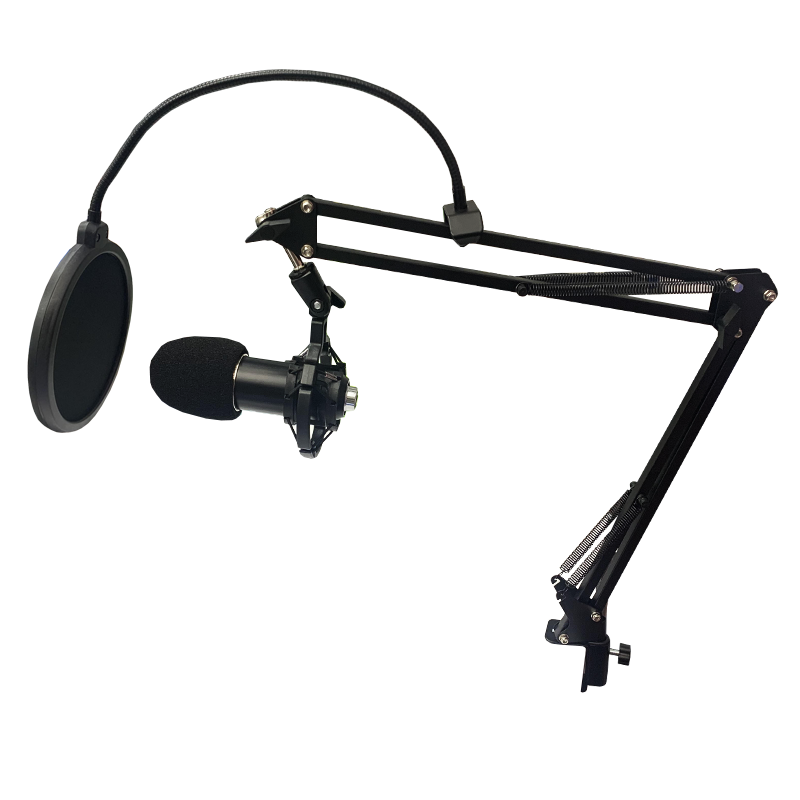 Kit Micrófono Studio Streaming + Antipop + Soporte + Stand Philco Negro – imagen 2