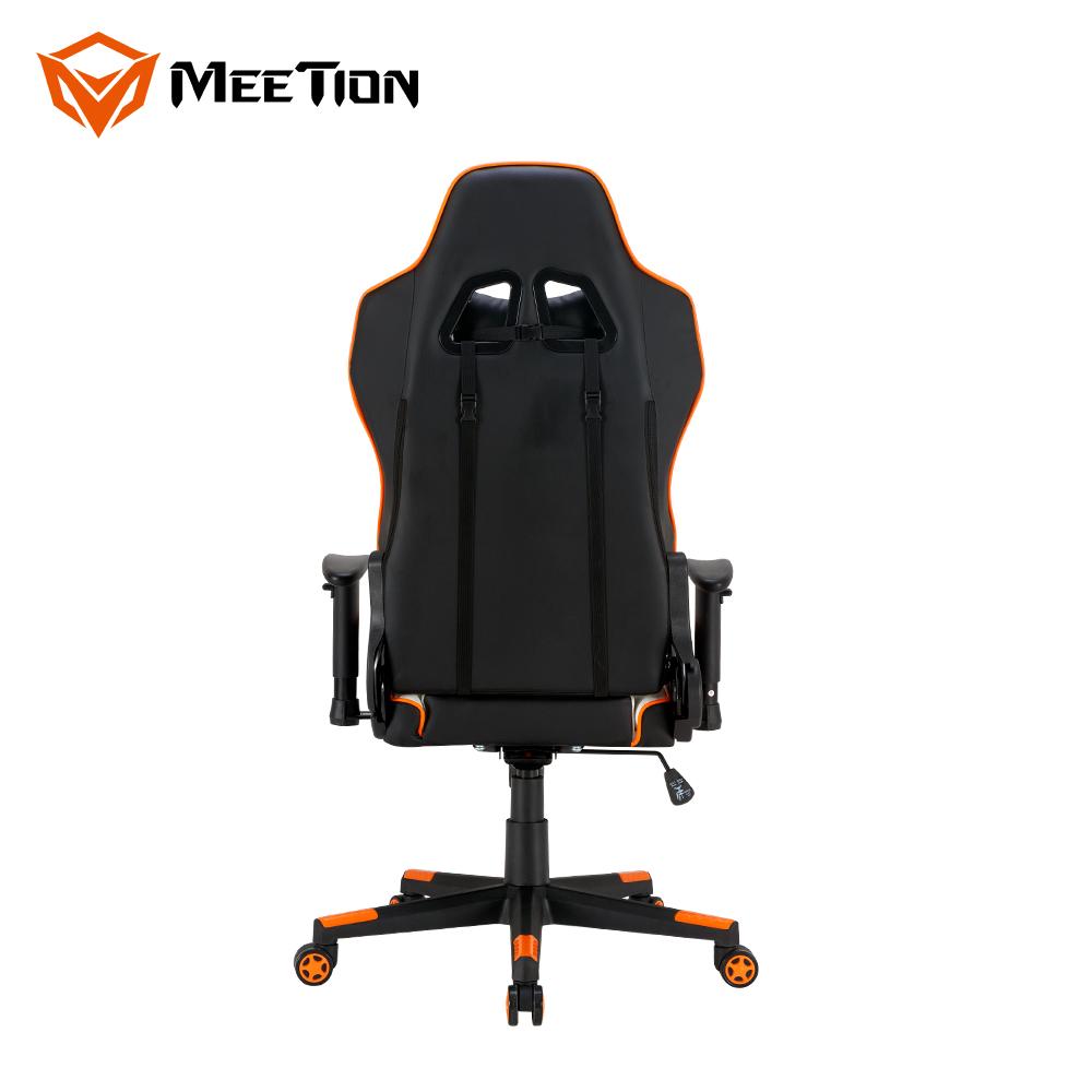 Silla Gamer Meetion CHR15 Negro Blanco Naranjo – imagen 4