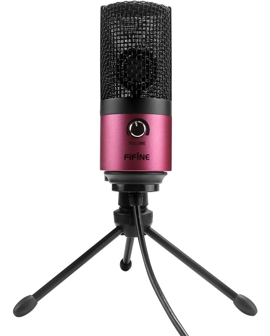 Micrófono Usb Fifine Profesional Pc Ps4 Rosado – imagen 3