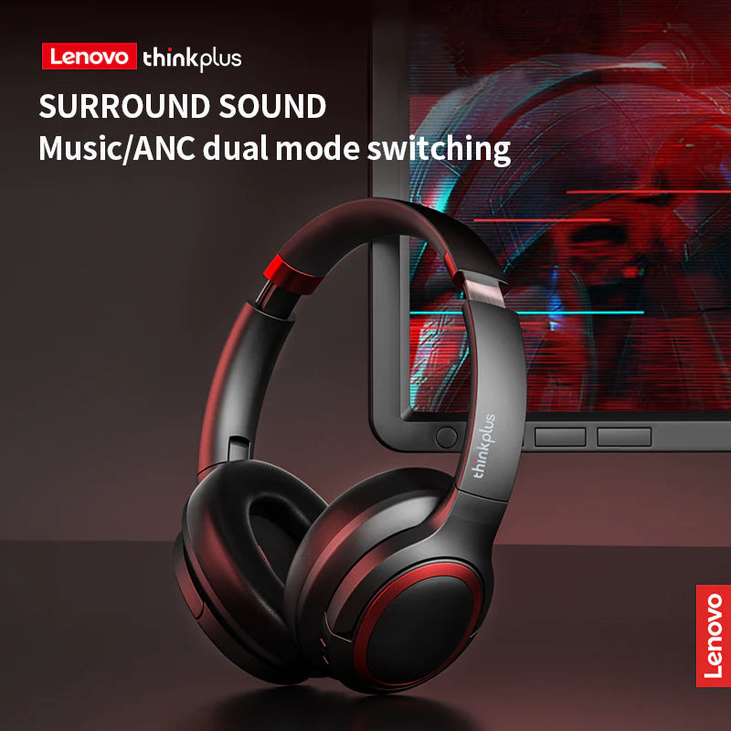 Audífonos Bluetooth Lenovo Thinkplus Th40 Cancelacion Ruido Negro – imagen 4