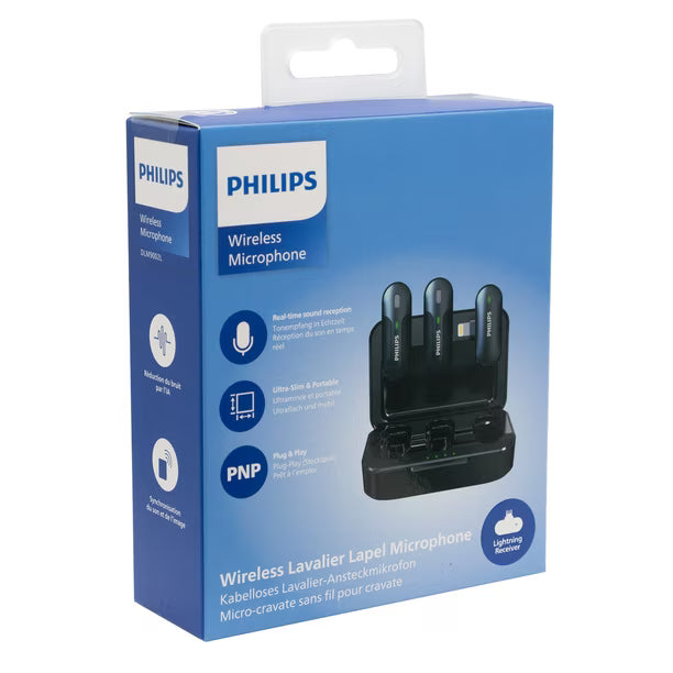 Kit 2 Microfonos Inalambrico Para Lightning Philips DLM9002l/74 Negro – imagen 4