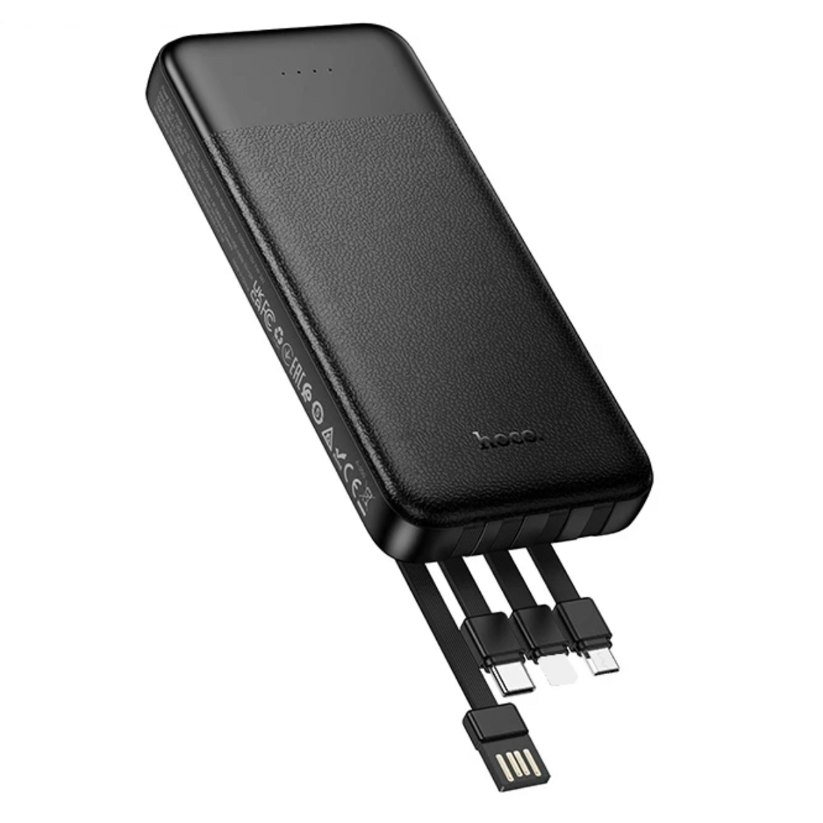 Powerbank Carga Rapida 4 en 1 Hoco J163 10000 Mah Negro