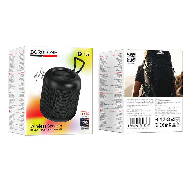 Parlante Bluetooth Borofone Br102 5w Tws Negro – imagen 4