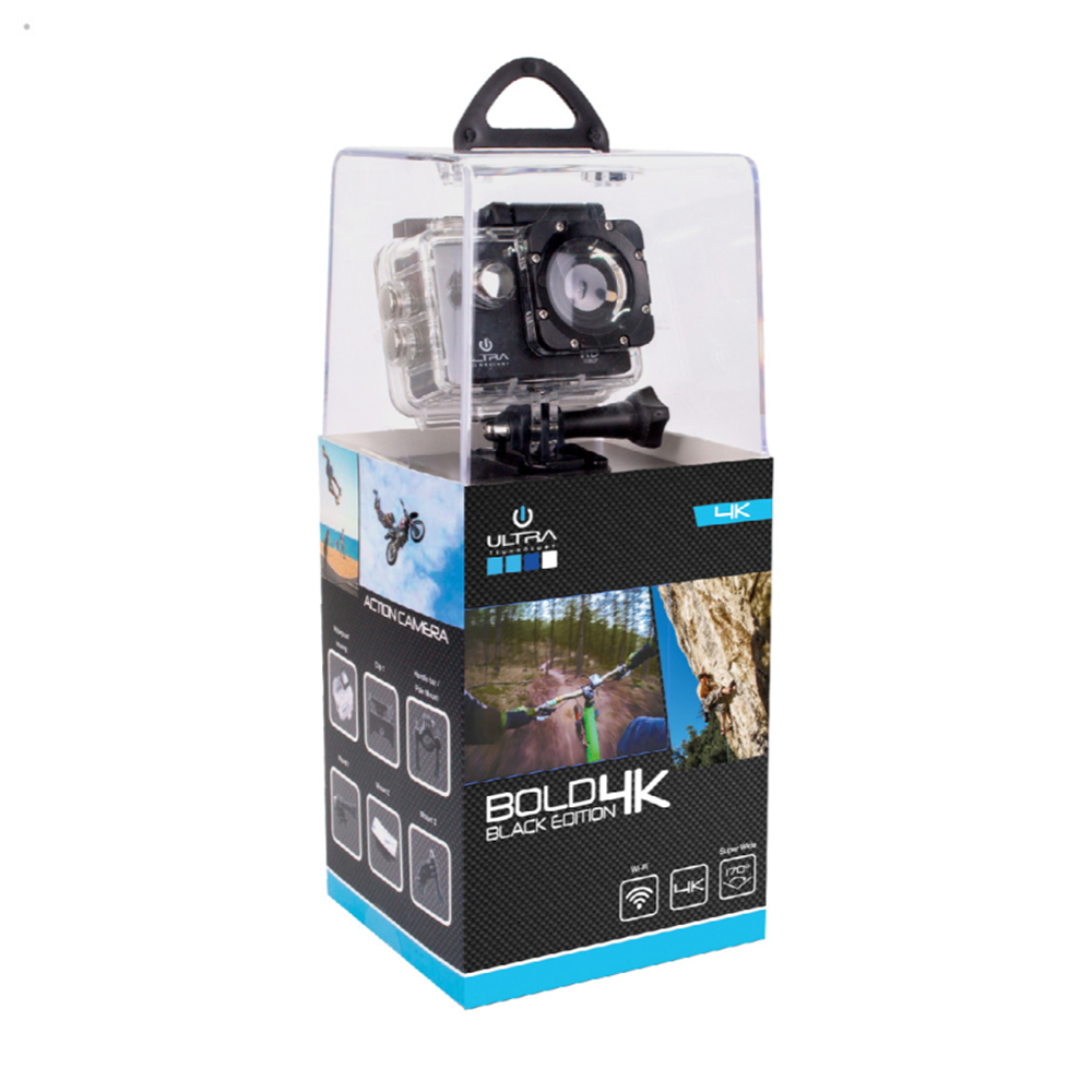 Camara Deportiva Bold 4k Wifi Ultra Negro