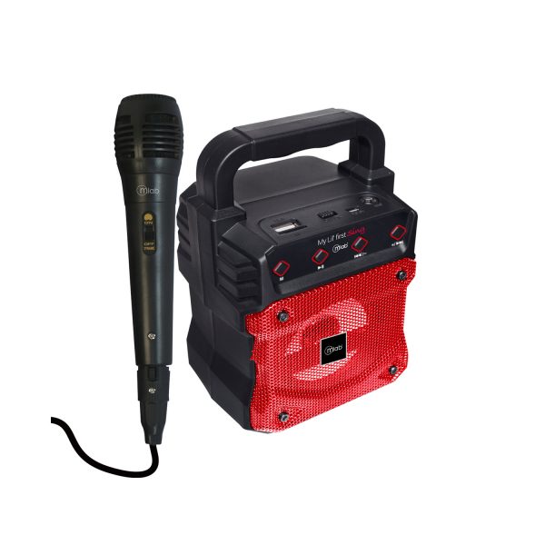 Parlante Bluetooth Microlab Karaoke Lil Tws Rojo – imagen 3