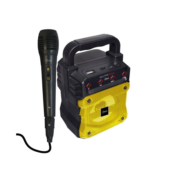 Parlante Bluetooth Microlab Karaoke Lil Tws Amarilla – imagen 3