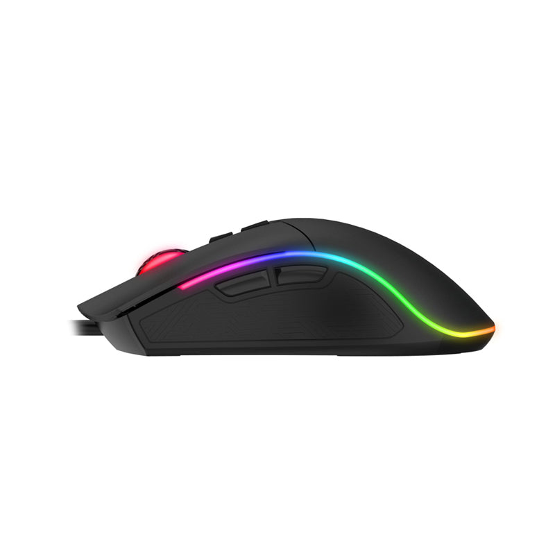 Mouse Gamer Gamenote Ms1001 Rgb 6400dpi Negro – imagen 5