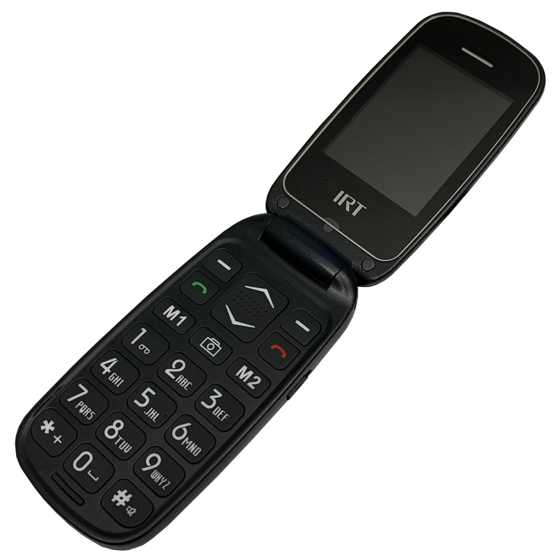 Celular Senior Adulto Mayor Irt 3G Clamshell Pantalla Negro – imagen 3
