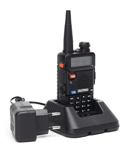 Radio Transmisor Baofeng Uv-5r Walkie-Talkie Dual Band Negro – imagen 2