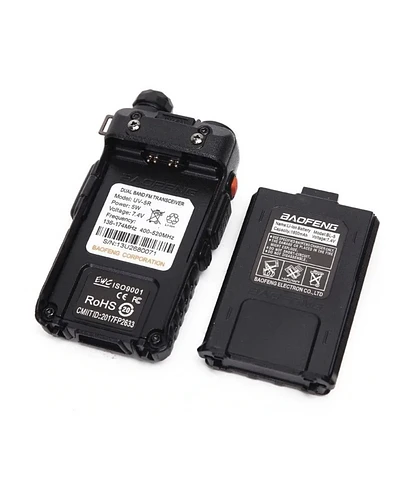 Radio Transmisor Baofeng Uv-5r Walkie-Talkie Dual Band Negro – imagen 3