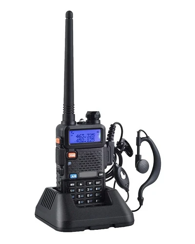 Radio Transmisor Baofeng Uv-5r Walkie-Talkie Dual Band Negro – imagen 4