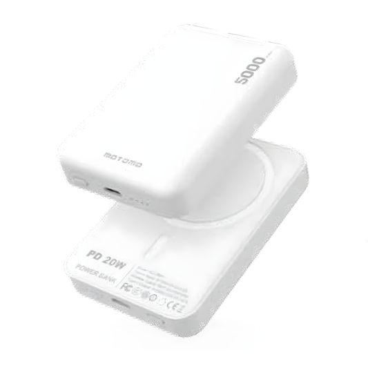 Powerbank Carga Rápida Motomo para MagSafe 5000mAh Blanco